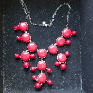 Authentic J Crew red bubble necklace